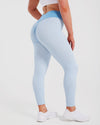 LUNA SCRUNCH BUM LEGGINGS - BLUE