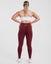 LUNA X SCRUNCH BUM LEGGINGS - BURGUNDY
