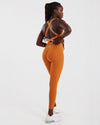 VITAL SCRUNCH BUM LEGGINGS - CLAY