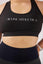 Close up classic crop top in black