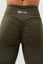 Close up scrunch bum shot intrigue olive leggings