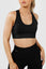 Close up girl wearing invictus seamless crop in black