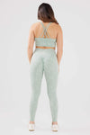 girl wearing legacy scrunch bum leggings in mint
