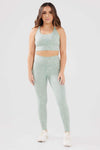 girl wearing legacy scrunch bum leggings in mint