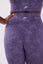 Close up behind girl wearing legacy scrunch bum set in purple