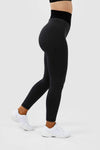 Girl wearing black luna scrunch bum leggings hands on hips