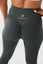 Close up girl wearing khaki luna x seamless scrunch bum leggings back