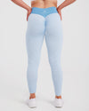 LUNA SCRUNCH BUM LEGGINGS - BLUE
