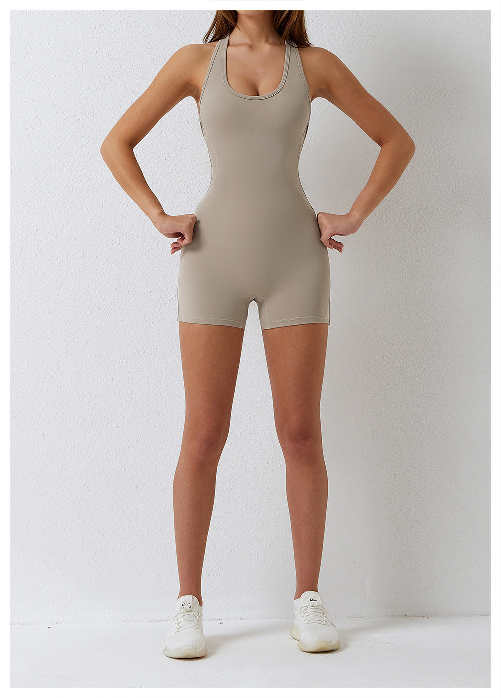 Elevate Lux Jumpsuit Mocha Brown