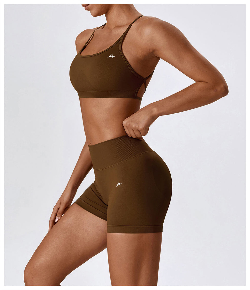 Essentials Seamless Bra - Brown