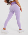 LUNA SCRUNCH BUM LEGGINGS - LILAC