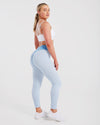 LUNA SCRUNCH BUM LEGGINGS - BLUE