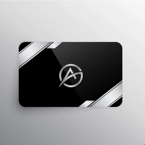 Black gift card with Avvini logo
