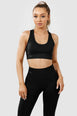 INVICTUS SEAMLESS CROP - BLACK