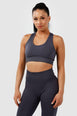 INVICTUS SEAMLESS CROP - CHARCOAL