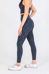 LEGACY SCRUNCH BUM LEGGINGS - CHARCOAL - Avvini Athletica