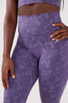 girl standing one hand on hip wearing legacy scrunch bum leggings in purple
