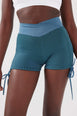 LUNA SCRUNCH BUM SHORTS - BLUE